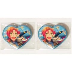 新品☆あんスタ☆Knights【月永レオ】ハートカンバッジ☆缶バッジβ