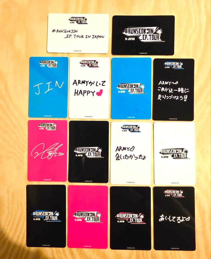 BTS ジン RUNSEOKJIN フォトカード コンプ POPUP JIN - メルカリ