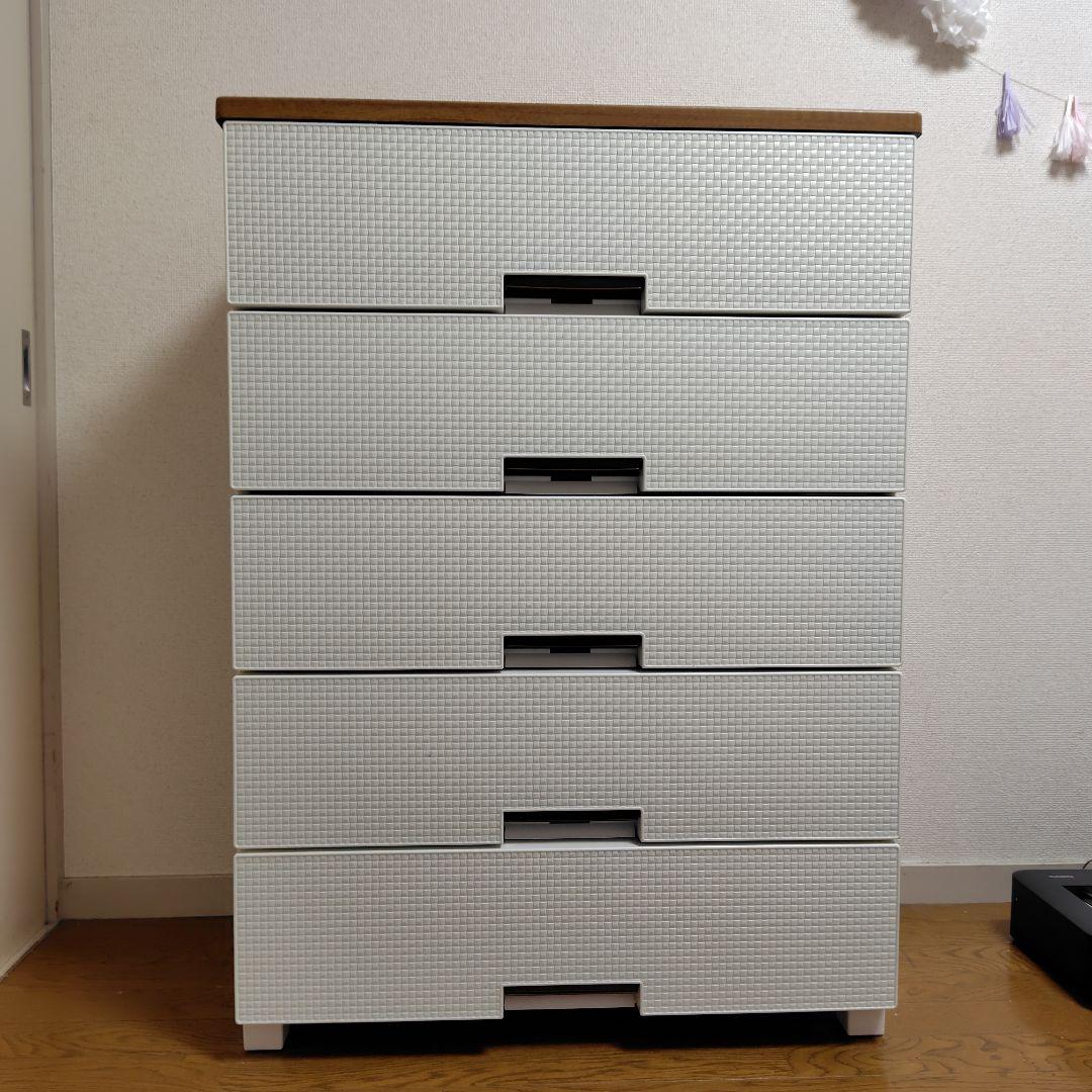 まなみ　　ホワイト 5段チェスト　fits 天馬 楽天市場】天馬 チェスト Fits フィッツプラス デコ 5段 選べるカラー