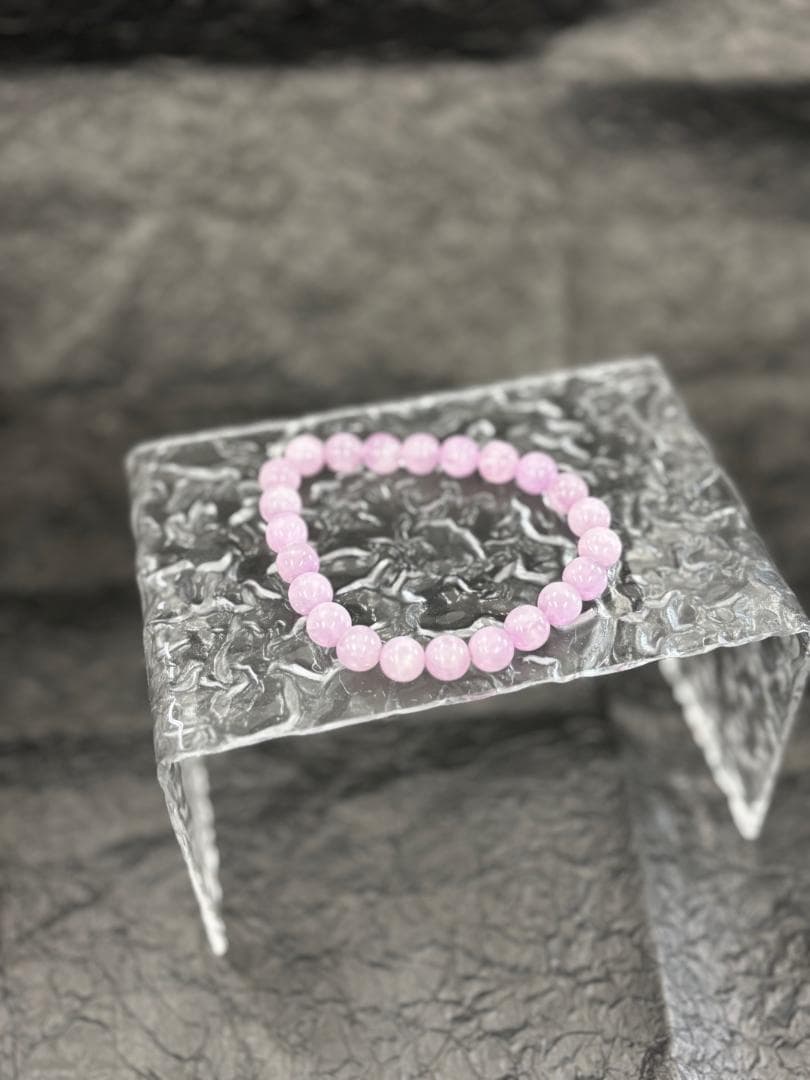 クンツァイト　パワーストーンブレスレット pobr190526-1b.jpg