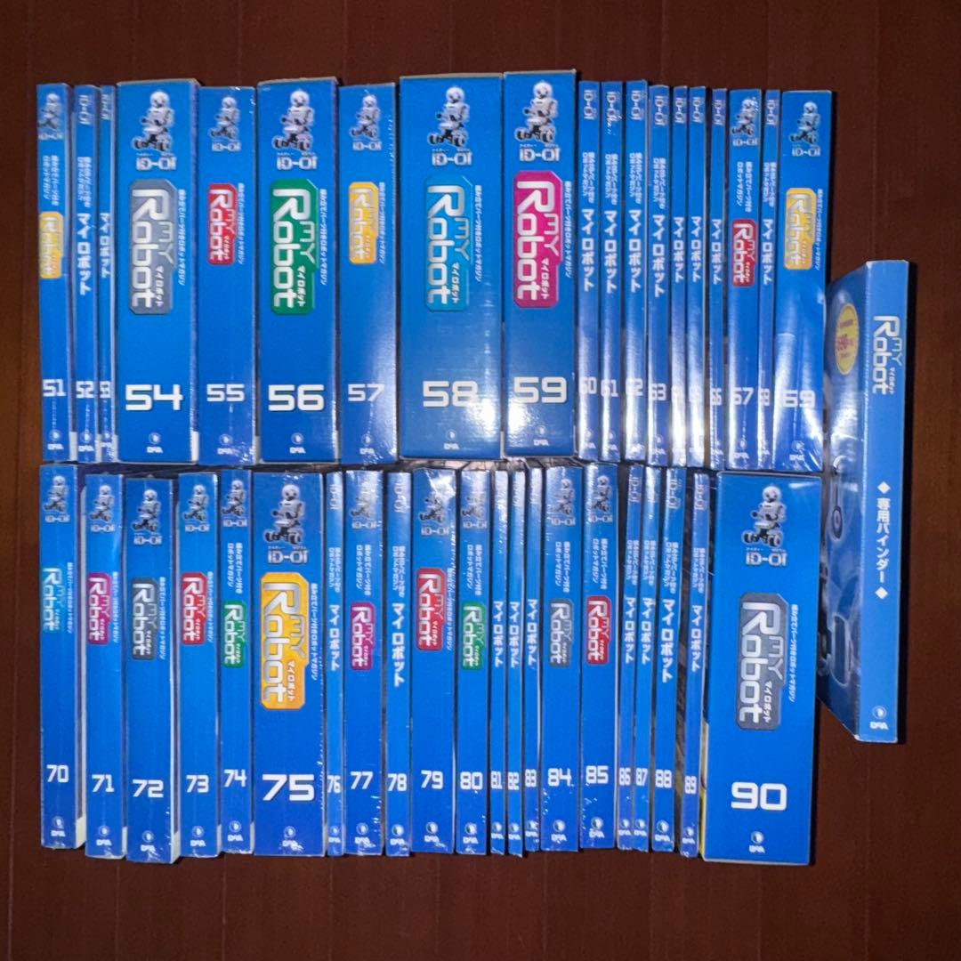 デアゴスティーニ　週刊マイロボット　51巻〜90巻＋バインダーセット 1281680022_l.jpg