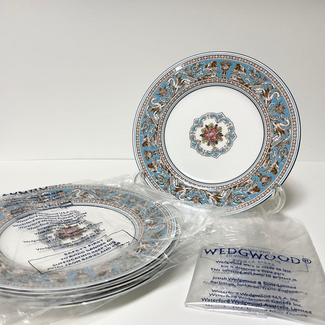 【未使用品】ウェッジウッド フロレンティーンターコイズ プレート ケーキ皿 4枚 楽天市場】ウェッジウッド フロレンティーンターコイズ プレート 20cm