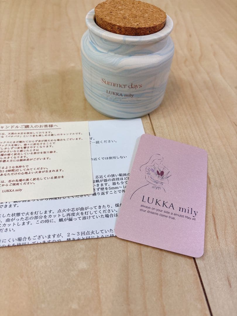 LUKKA milly 夏限定品 Summer days 木芯キャンドル キャンドル（木芯、桜） - 100均 通販 ダイソーネットストア【公式】