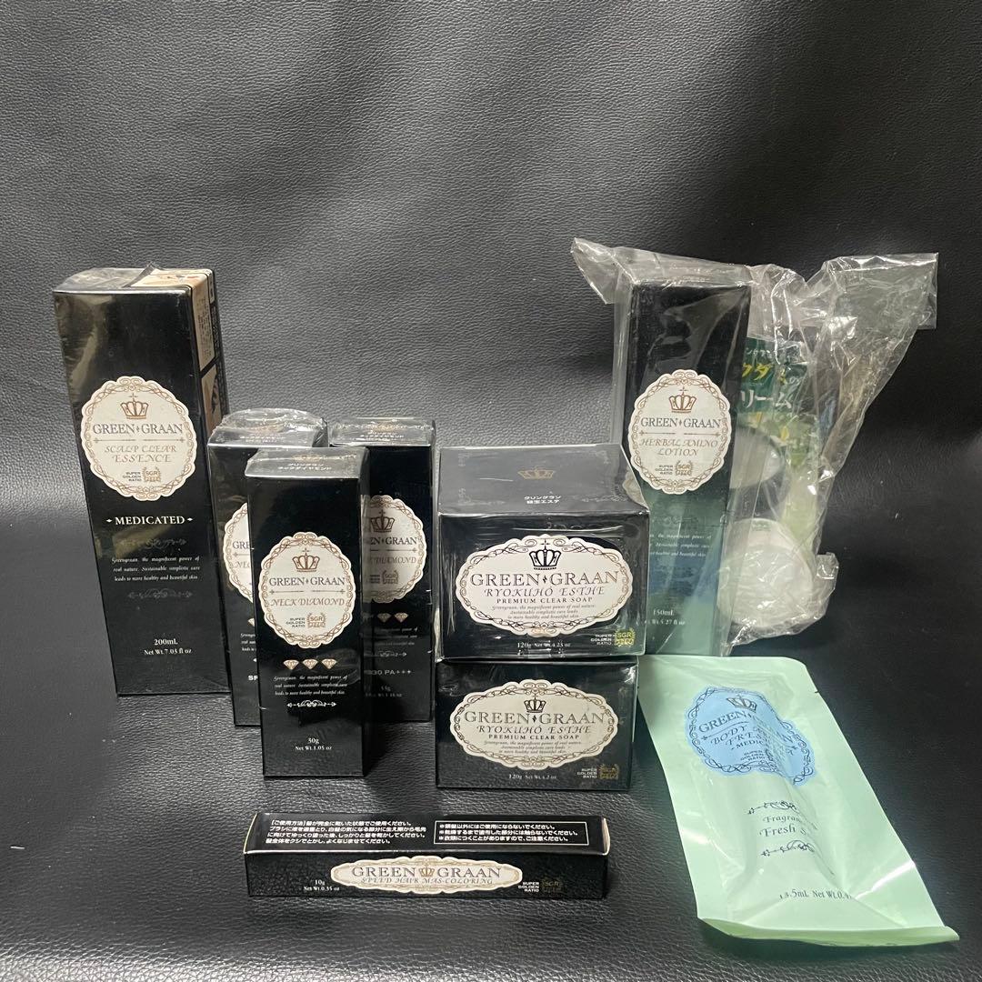 グリングラン 緑宝エステ ネックダイヤモンド スカルプ ローションなどまとめ売り グリングラン 緑宝エステ ネックダイヤモンド スカルプ ローションなど