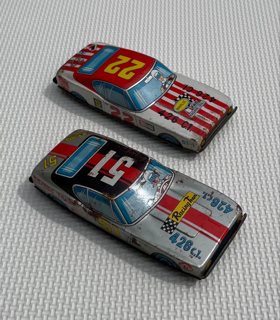 【昭和レトロ】ブリキの車 13cm（2台） 昭和レトロ】ブリキの車 13cm（2台） 昭和レトロ】ブリキの車 13cm（2台）