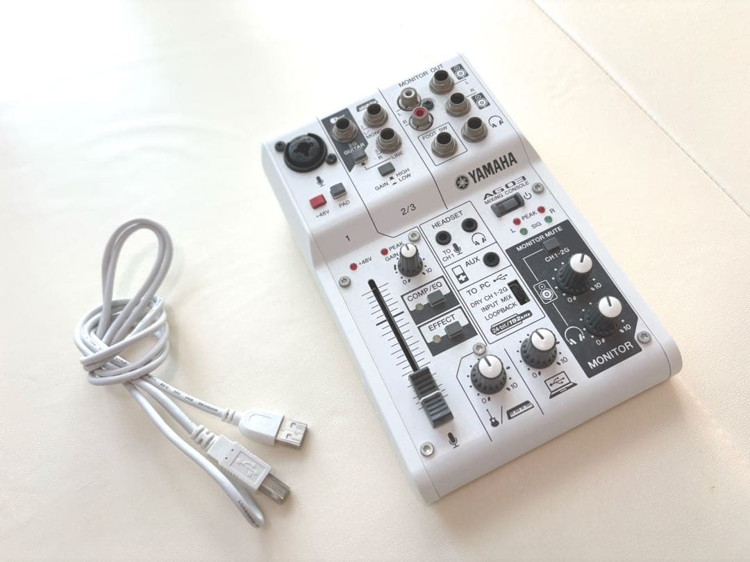 YAMAHA AG03 ミキシングコンソール 本体　オーディオインターフェース Amazon.co.jp: ヤマハ YAMAHA ウェブキャスティングミキサー