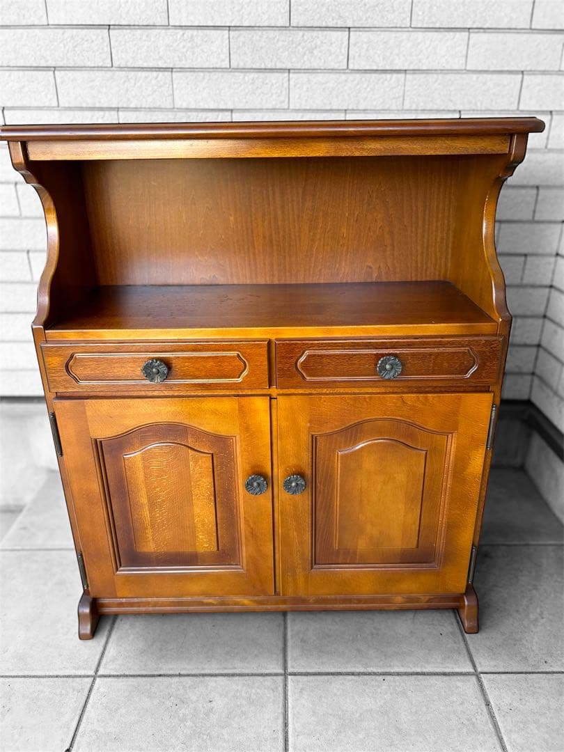 karimoku カリモク　コロニアル　電話台　レトロ　アンティーク karimoku(カリモク家具)の人気シリーズCOLONIAL(コロニアル)の電話台