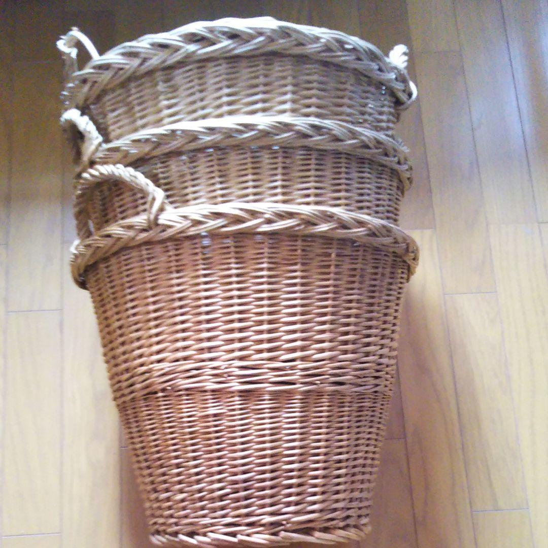バスケット かご 型番690 籐かご ピクニック行楽バスケット 運動会 お弁当入れ 小物入れ