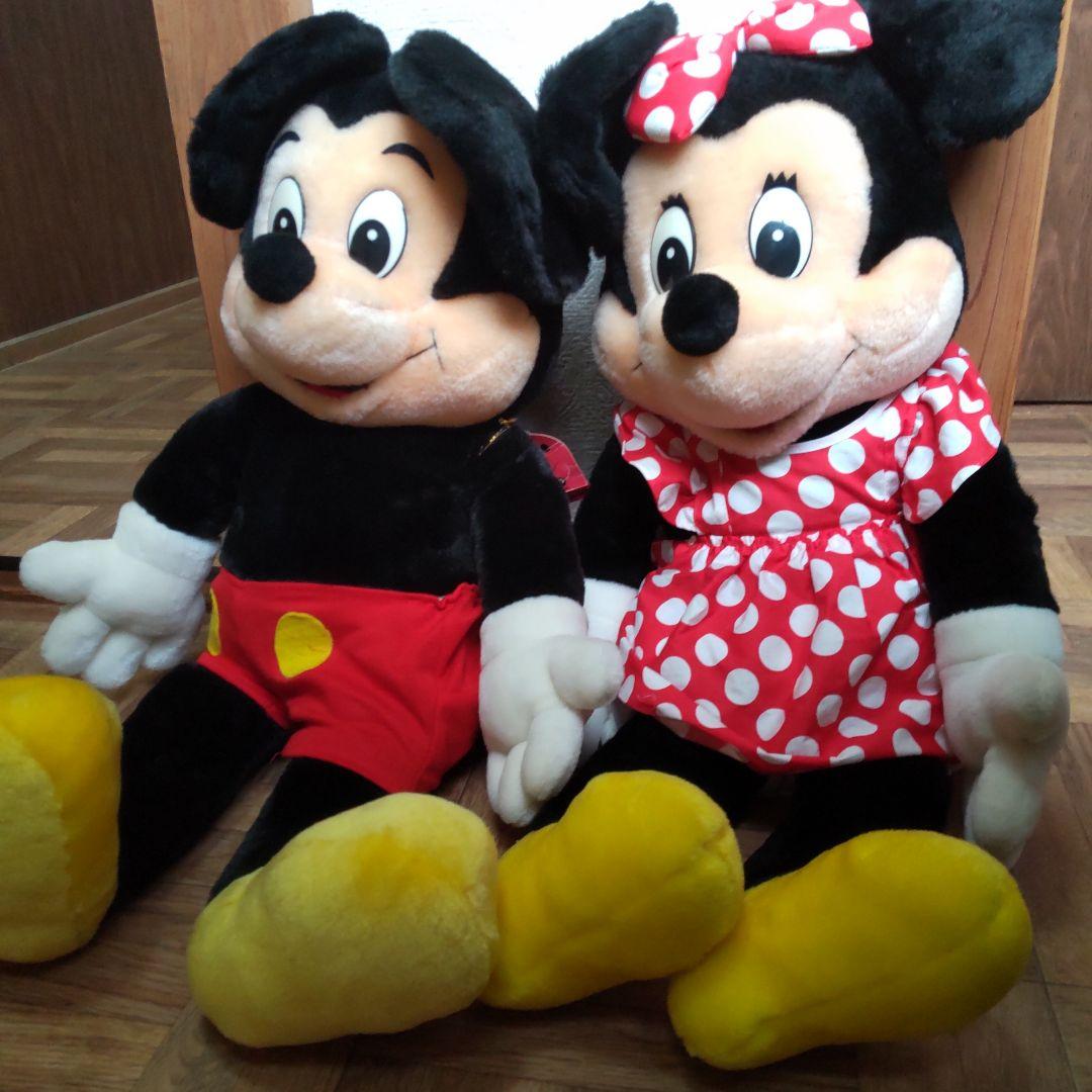東京ディズニーランド ミッキーミニーぬいぐるみ 日本製 ヴィンテージ