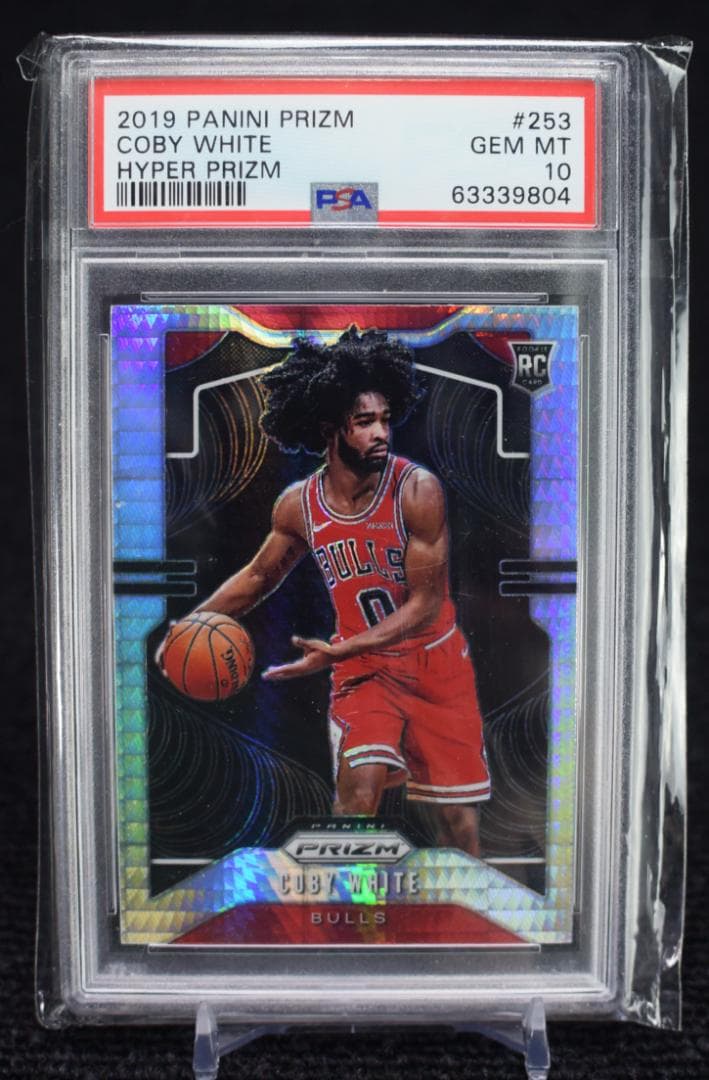 その他 2019 Coby White Hyper Prizm Bulls Rookie 2019 Panini Hyper Prizm Coby White Rookie PSA 10 Chicago Bulls RC