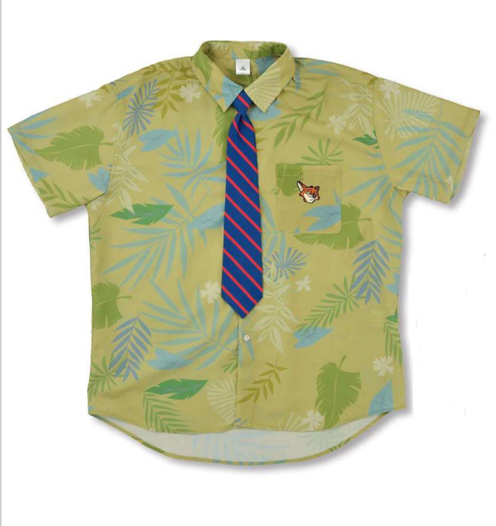 ディズニー ズートピア ニック・ワイルド 半袖シャツ ネクタイ付き