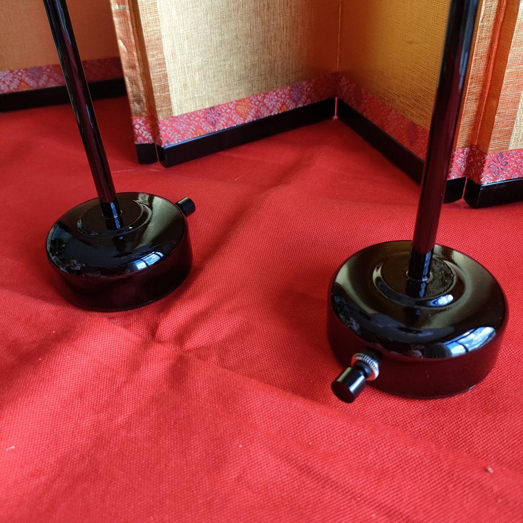 雛道具 雪洞 こはる13号黒塗コードレス(高さ36cm) 桜橘(高さ約21cm