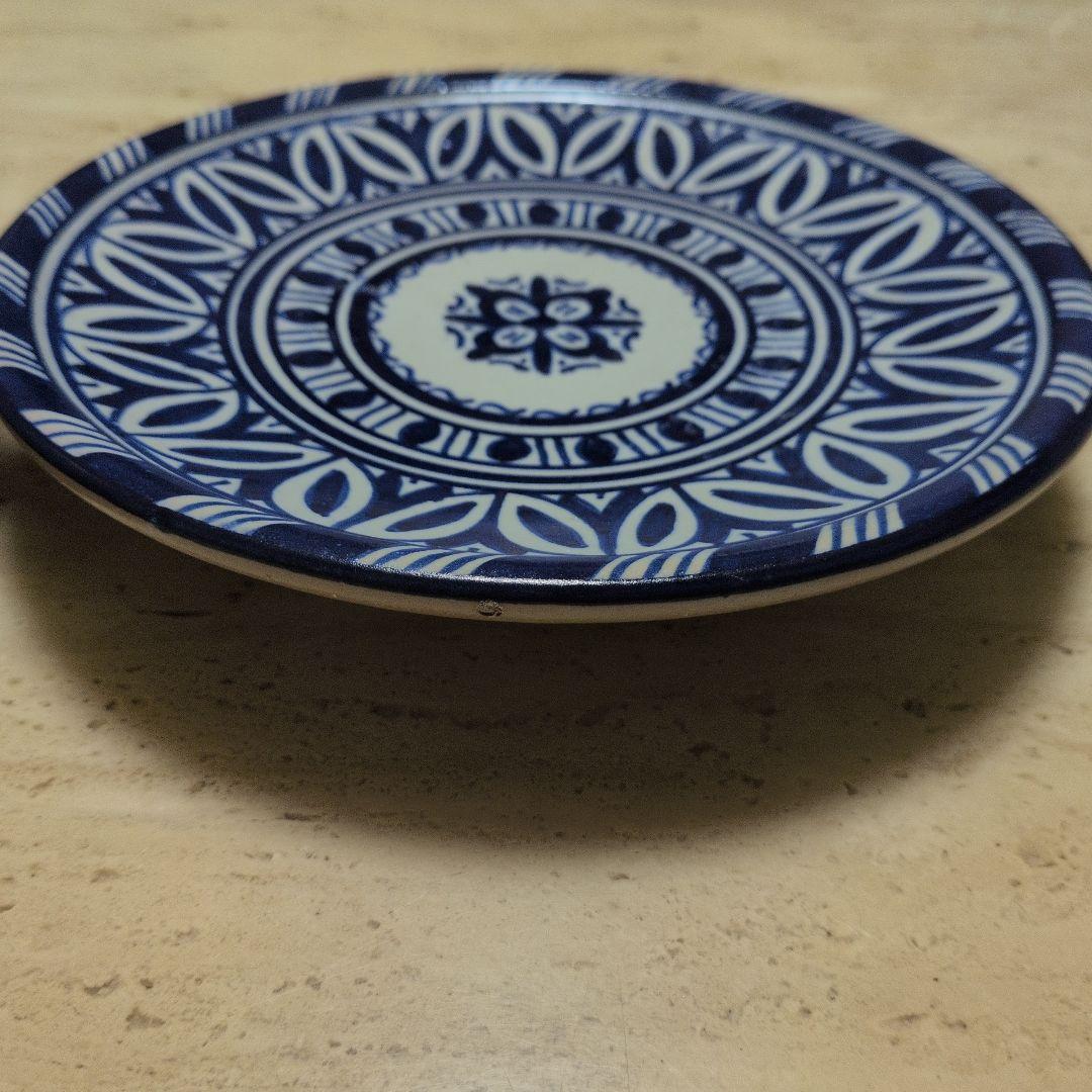 モロッコ フェズ丸皿 手描き模様 20cm 2枚 - メルカリ