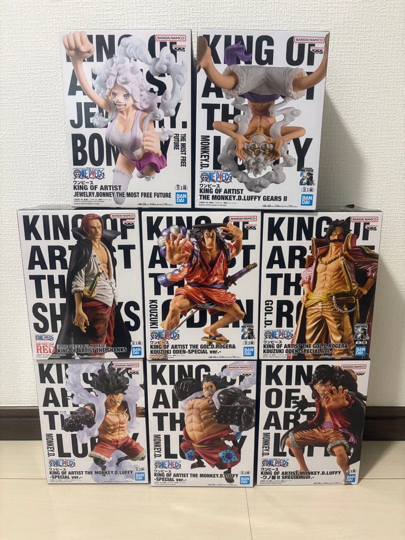 【少しなら値下げ可】キングオブアーティスト　ワンピース　フィギュア　8体セット キング・オブ・アーティスト〜 #ワンピース #ワンピースフィギュア