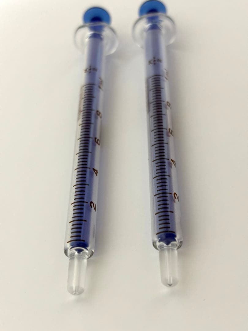 ガラス注射器 シリンジ2本セット 昭和レトロ - メルカリ