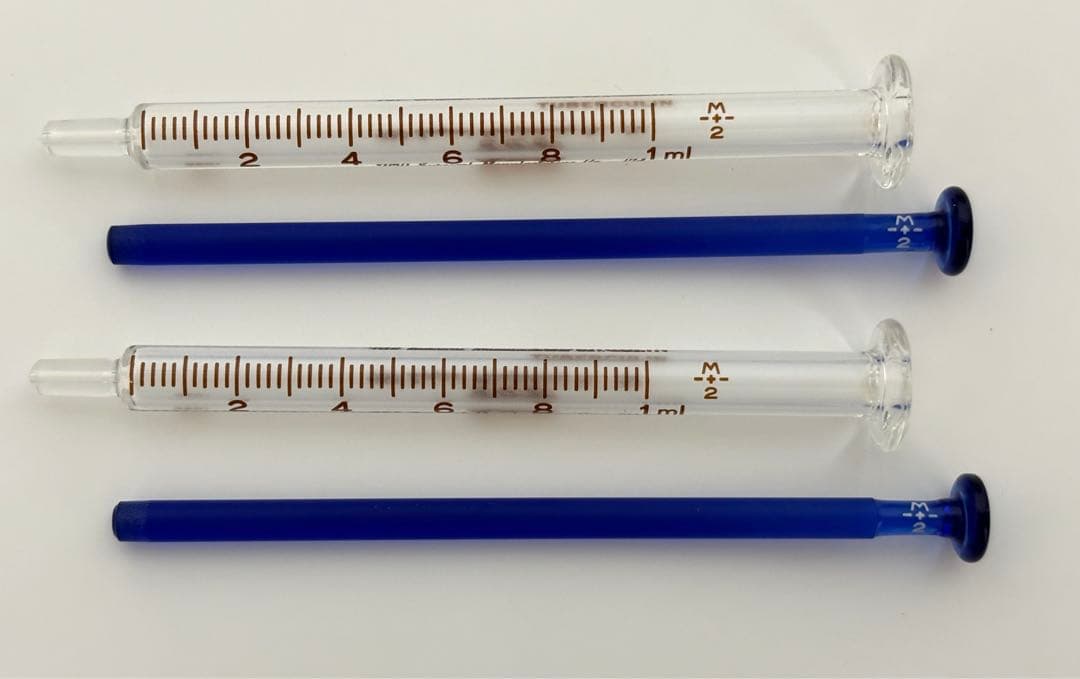 ガラス注射器 シリンジ2本セット 昭和レトロ - メルカリ