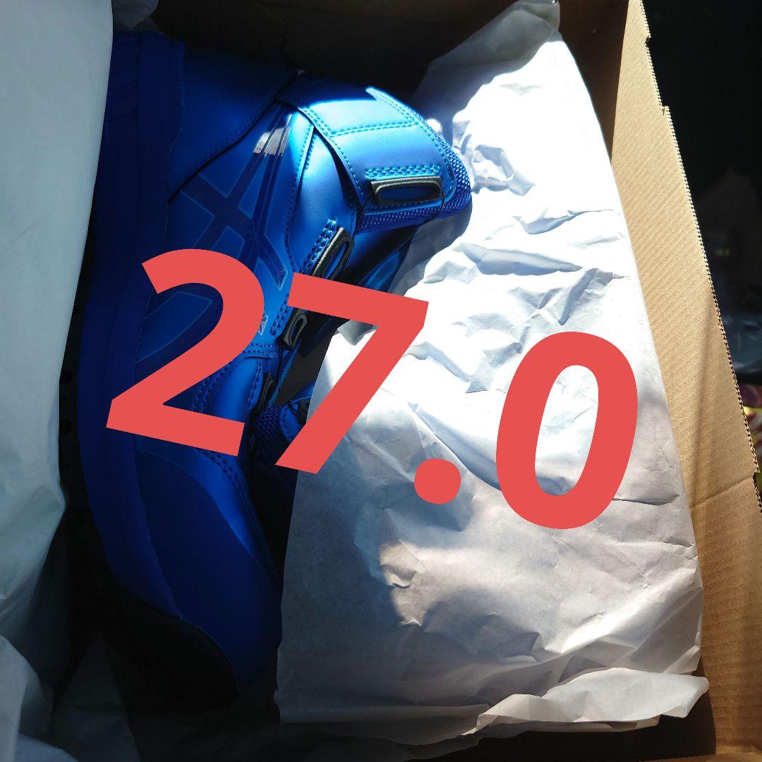 アシックス安全靴青オンライン限定 安全靴 アシックス asics ウィンジョブ ブルー×ホワイト 27.5cm 耐油