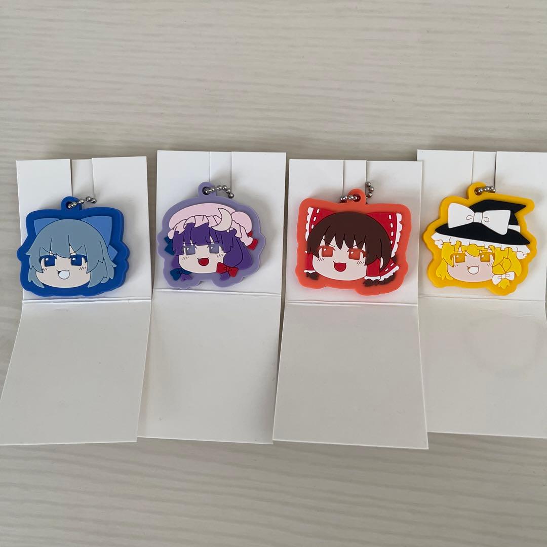 東方project ラバーキーホルダー セリア チルノ パチュリー 霊夢 魔