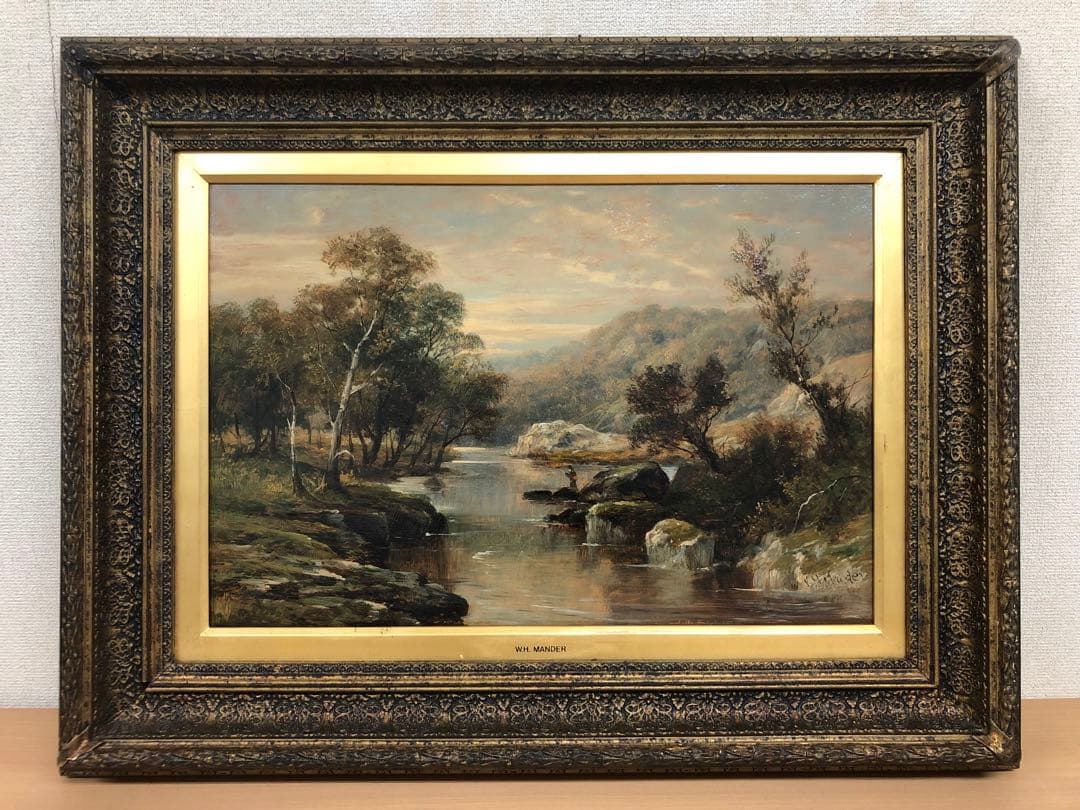 風景画 ウィリアム・ヘンリー・マンダー 油絵 縦650㎜横850㎜ サインあり イングランドの奇才” ターナー 作『雨、蒸気、速度』を鑑賞する - 私の