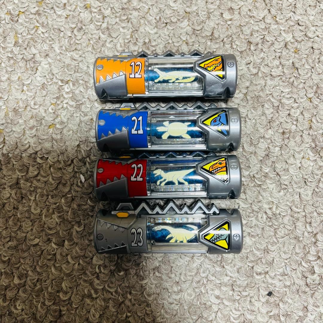 動作確認済】キョウリュウジャー ガブリボルバー・獣電池（12,21〜23