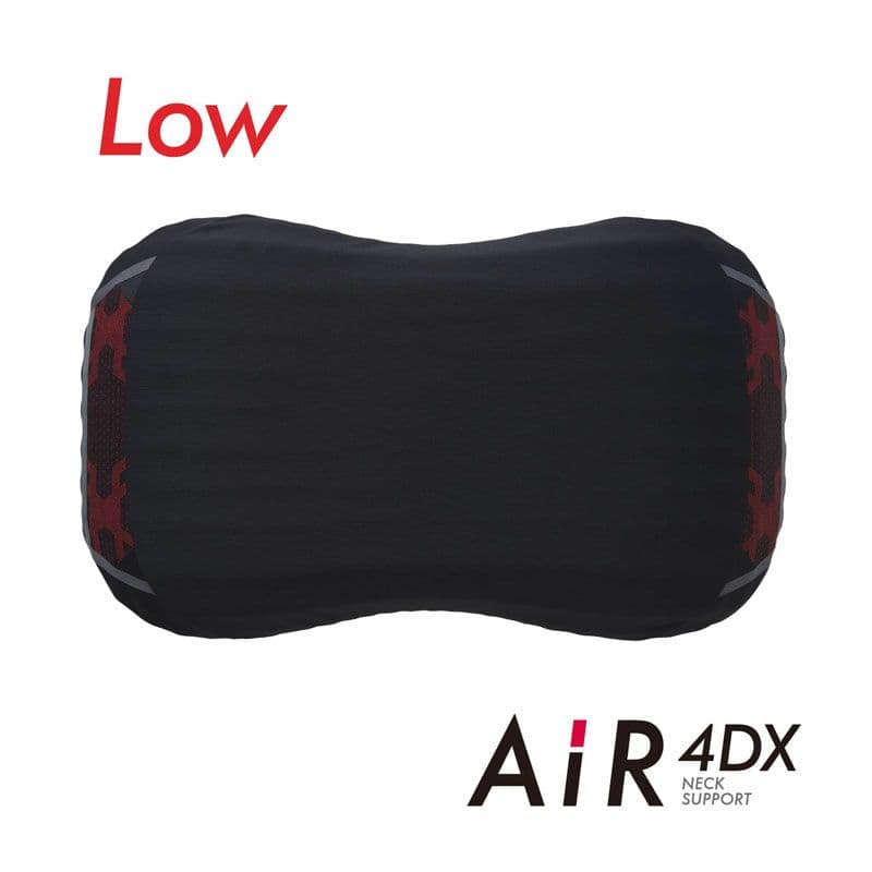 ☆新品未開封 AiR 4DX ネックサポート low エアー4DX] ピロー （低め）62×38×11cm レッド（低め） 側地